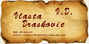 Vlasta Drašković vizit kartica